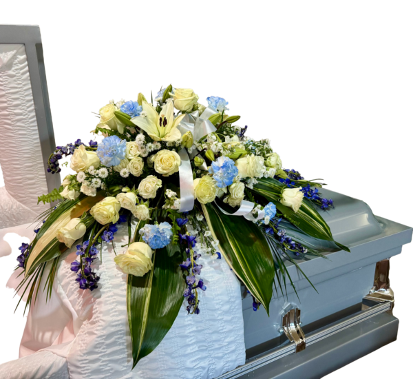 Blue & White Casket Piece